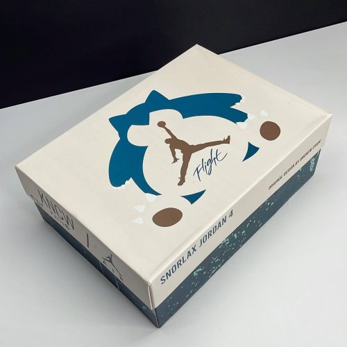 IMG_4470-500x500-1 کفش نایک ایر جردن فور رترو اسنورلکس کاستوم ( مسترکوالتی ) Jordan 4 Retro Snorlax Custom