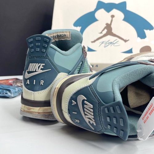 IMG_4471-500x500-1 کفش نایک ایر جردن فور رترو اسنورلکس کاستوم ( مسترکوالتی ) Jordan 4 Retro Snorlax Custom