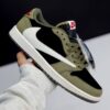 IMG_4565 کفش نایک ایر جردن وان لو تراویس اسکات بلک الیو Nike Air Jordan 1 Low Travis Scott Black Olive
