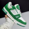IMG_5940 لویی ویتون ترینر سفید سبز Louis Vuitton Trainer White Green