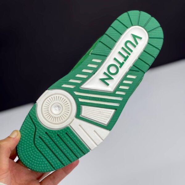 IMG_5943-768x768-1 لویی ویتون ترینر سفید سبز Louis Vuitton Trainer White Green
