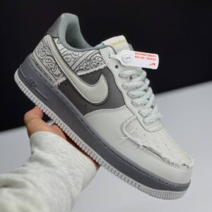 نایک ایر فورس وان بیگ بنگ طوسی Nike Air Force 1 Big Bang Grey