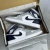 IMG_7219-1-scaled-1 کفش نایک ایر جردن وان ساقدار گری اسکول Nike Air Jordan 1 High Grey School