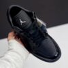 کفش نایک ایر جردن وان لو بلک کروک Nike Air Jordan 1 Low Black Croc
