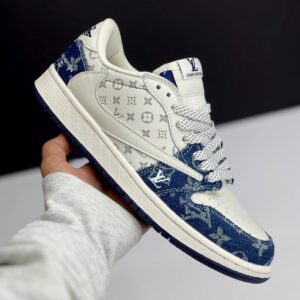 کفش نایک ایر جردن وان لو تراویس اسکات لویی ویتون Nike Air Jordan 1 Low Travis Scott Louis Vuitton