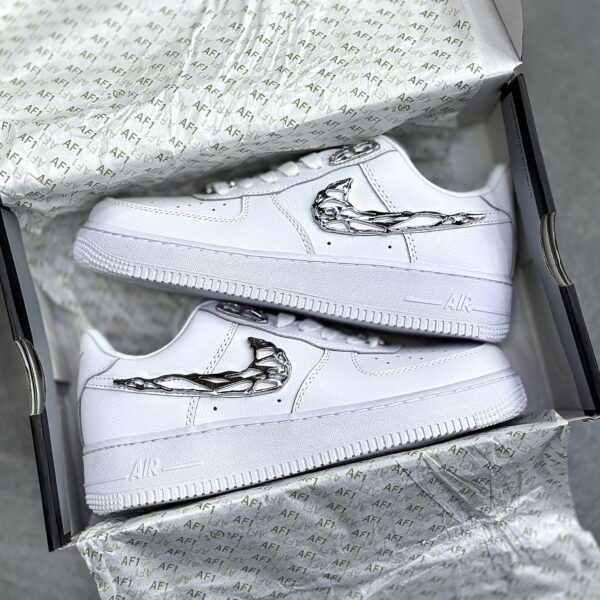 IMG_9965-scaled-1 کفش نایک ایر فورس وان مولتن متال سفید استخوانی Nike Air Force 1 Molten Metal White Bone