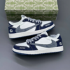 کفش نایک تراویس اسکات گوچی سفید سرمه‌ای Nike Travis Scott Gucci White Navy