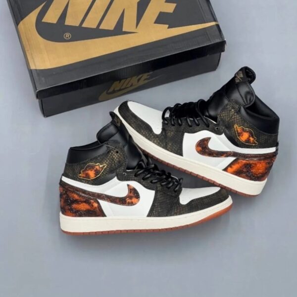 converted-4-1-1 کفش نایک ایر جردن وان ساقدار پوست مار دراگون Nike Air Jordan 1 High Dragon Snakeskin