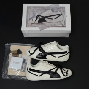 کفش پوما اسپیدکت پریمیوم ایکس روز سفید مشکی Puma Speedcat Premium X Rose White Black