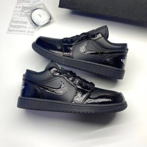 photo_1_2025-06-07_03-45-22-500x500-1 کفش نایک ایر جردن وان لو پتنت الفنت بلک Nike Air Jordan 1 Low Patent Elephant Black