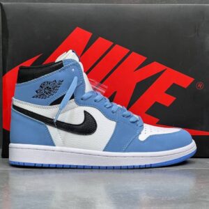 photo_1_2025-10-20_18-34-42 کفش نایک ایر جردن وان ساقدار یونیورسیتی آبی Nike Air Jordan 1 High University Blue