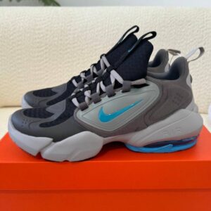photo_1_2025-12-09_22-21-42 کفش نایک رانینگ ایر مکس ساواج طوسی آبی Nike Air Max Savage Grey Blue