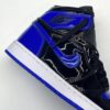 کفش نایک ایر جردن وان ساقدار ورنی پتنت رویال آبی مشکی Nike Air Jordan 1 High OG Patent Royal Blue Black