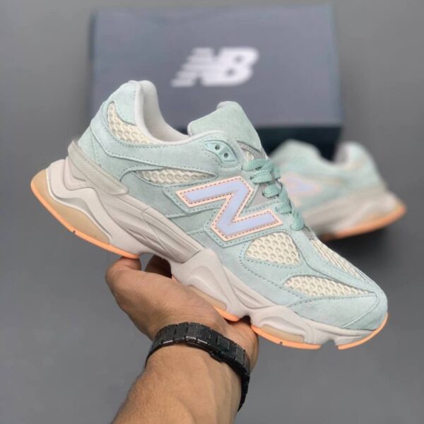 کفش نیوبالانس 9060 سبز نارنجی New Balance 9060 Green Orange