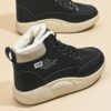 photo_2_2026-07-14_23-00-24 نیم بوت خزدار ضد آب مشکی کرم Waterproof Fur Lined Black Beige Boots