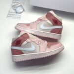 کفش نایک ایر جردن وان ساقدار دیجیتال پینک Nike Air Jordan 1 High Digital Pink