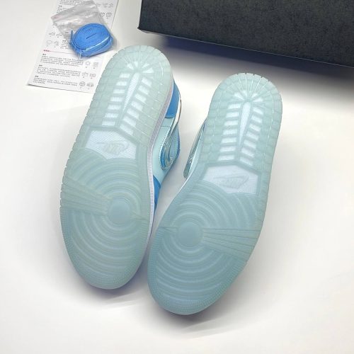 کفش نایک ایر جردن وان لو آکواریوم آبی Nike Air Jaordan 1 Low Aquarium Blue
