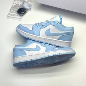 کفش نایک ایر جردن وان لو آیس بلو Nike Air Jordan 1 Low Ice Blue
