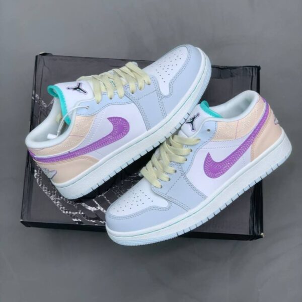 photo_4_2025-10-30_16-31-30 کفش نایک جردن وان سفید بنفش Nike Air Jordan 1 White Purple