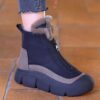 photo_4_2026-07-14_22-05-29 نیم بوت زیپ دار خزدار مشکی Black Fur Lined Zip Boots