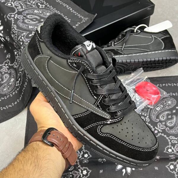 photo_5_2025-10-20_18-01-31 کفش نایک ایر جردن وان لو تراویس اسکات بلک فانتوم Nike Air Jordan 1 Low Travis Scott Black Phantom