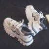 photo_9_2026-07-21_22-12-37 کتونی اسپرت لژدار زنانه طبی موج سفید آبی Women’s Platform Orthopedic Wave White Blue Sneakers
