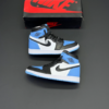 w0blua06 کفش نایک ایر جردن وان رترو ساقدار مشکی آبی Nike Air Jordan 1 Retro High Black Blue