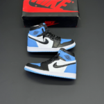 کفش نایک ایر جردن وان رترو ساقدار مشکی آبی Nike Air Jordan 1 Retro High Black Blue