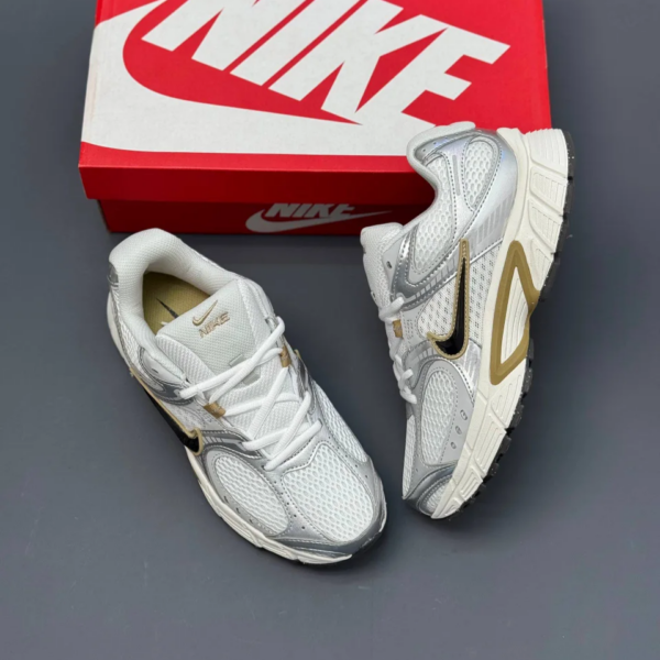 کفش نایک وی فایو کی ران سفید قهوه ای Nike V5K Run White Brown