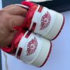 IMG_9777 کفش نایک ایر جردن وان لو یاقوتی Nike Air Jordan 1 Low Ruby