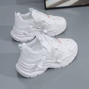 photo_2_2026-08-06_21-17-47 کتونی اسپرت لژدار طبی زنانه مافیایی تمام سفید Women’s Mafia Style White Sneakers