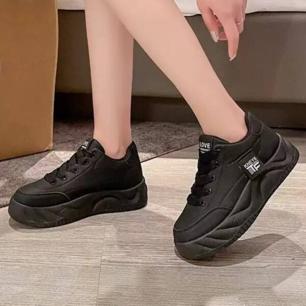 photo_2_2026-08-14_21-04-06 کتونی لژدار فشن زنانه مدل لاو مشکی Women’s Love Platform Fashion Black Sneakers