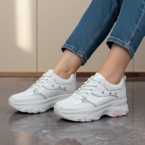 photo_3_2026-08-13_01-41-46-1 کتونی اسپرت لژدار فانتزی سفید نقرهای ورنی Women’s Platform Fashion White Silver Patent Sneakers