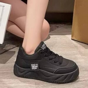 photo_4_2026-08-14_21-04-06 کتونی لژدار فشن زنانه مدل لاو مشکی Women’s Love Platform Fashion Black Sneakers