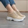 photo_5_2026-08-13_01-41-46-1 کتونی اسپرت لژدار طبی زنانه کرم سفید ورنی Women’s Platform Orthopedic Cream White Patent Sneakers