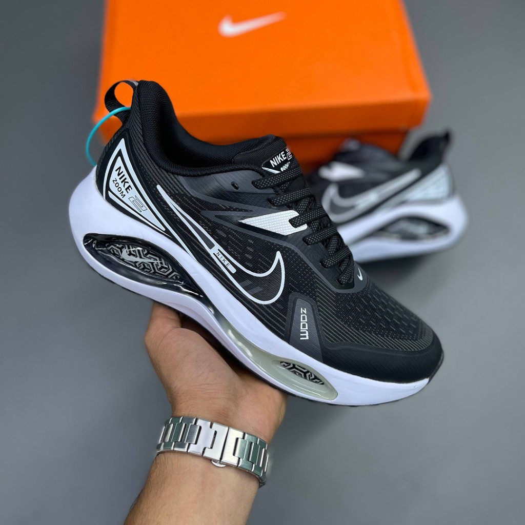 20099786 نایک وین فلو زوم مشکی سفید Nike Winflo Zoom 2