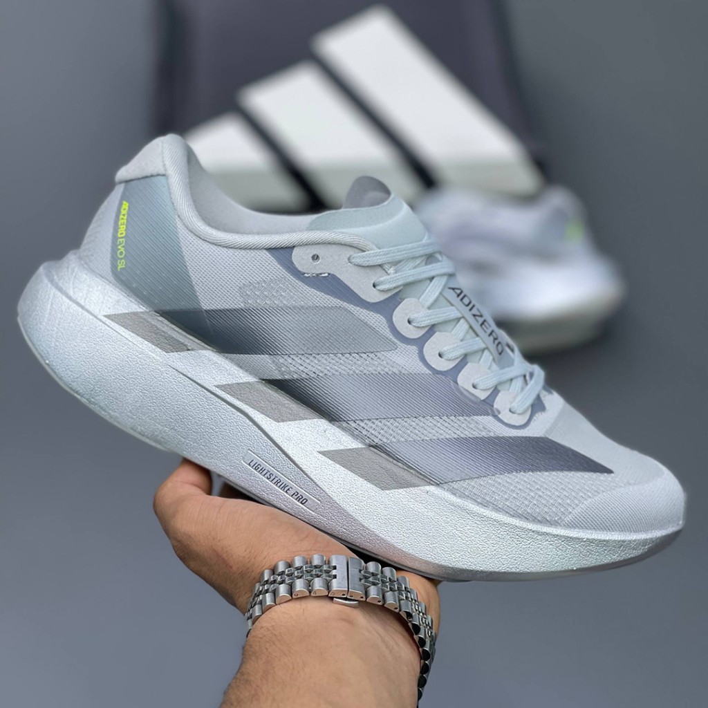 20100576 آدیداس آدیزیرو سیلور متالیک adidas Adizero Evo SL Silver Metallic JR3419