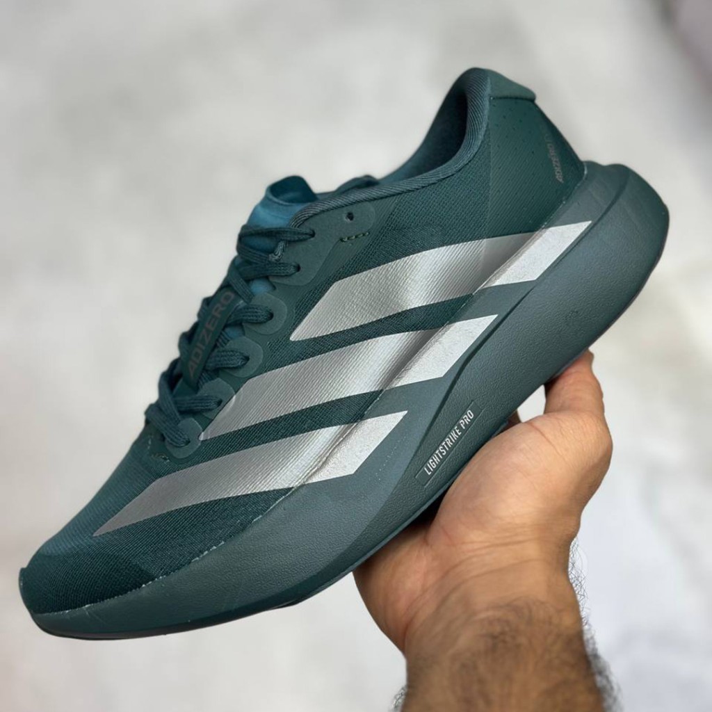 20101521 آدیداس آدیزیرو سبز تیره نقرهای متالیک adidas Adizero Evo SL Aurora Ivy JQ4663