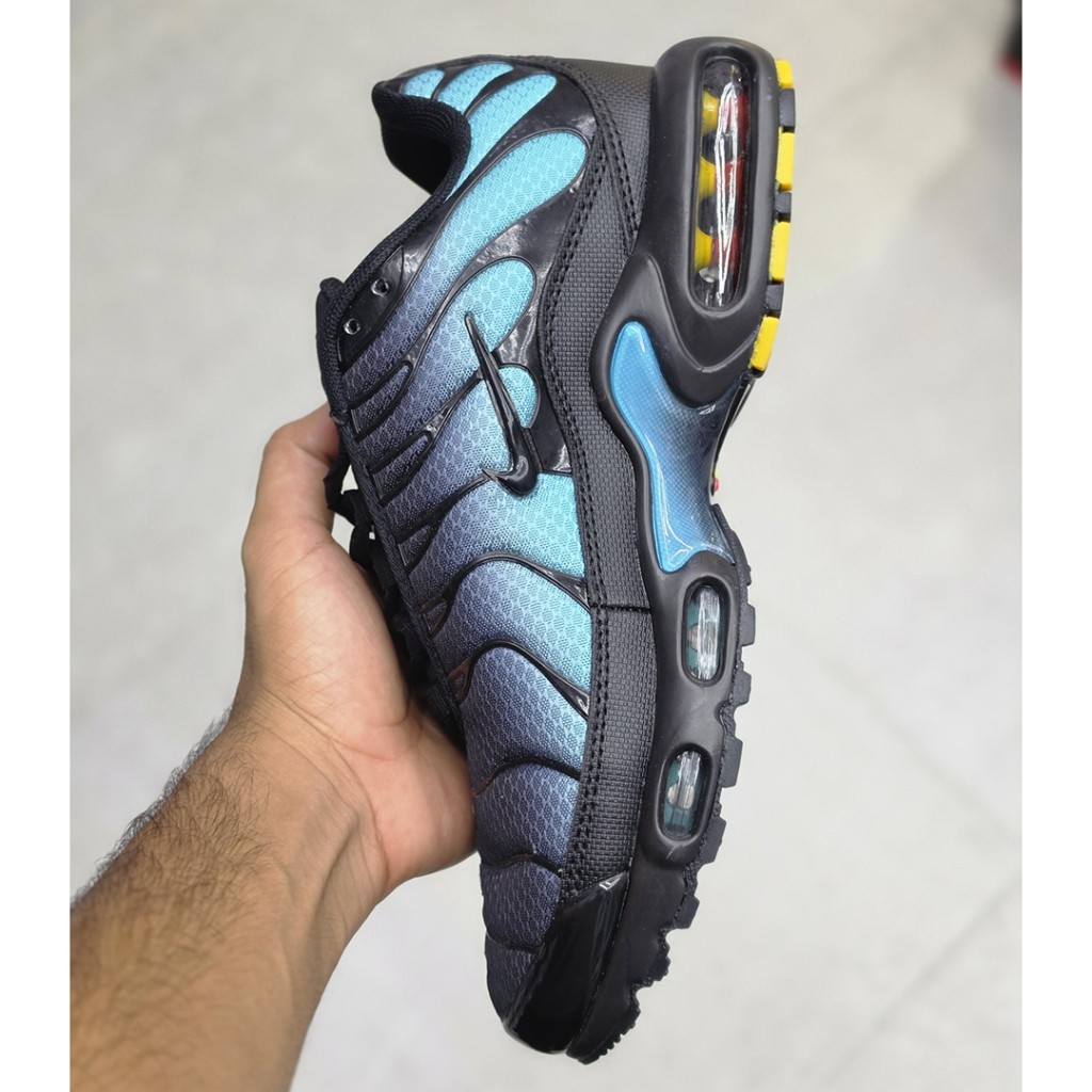 نایک تی ان ایرمکس پلاس مشکی آبی فیروزه‌ای Nike TN Air Max Plus