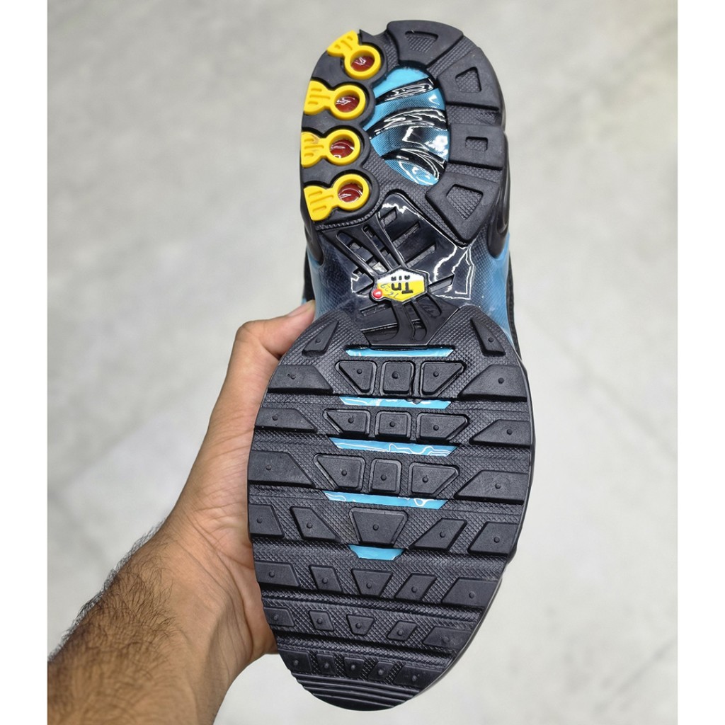 نایک تی ان ایرمکس پلاس مشکی آبی فیروزه‌ای Nike TN Air Max Plus
