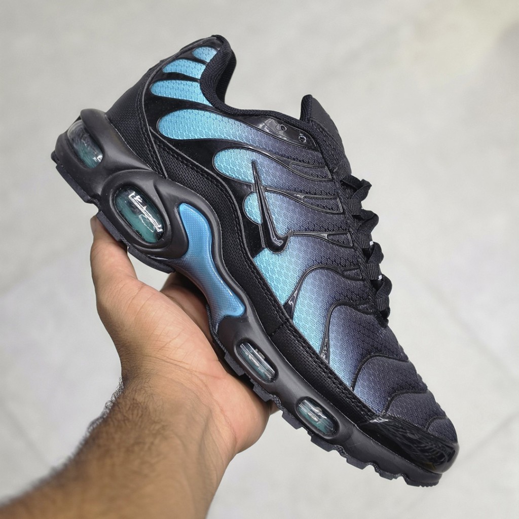 نایک تی ان ایرمکس پلاس مشکی آبی فیروزه‌ای Nike TN Air Max Plus