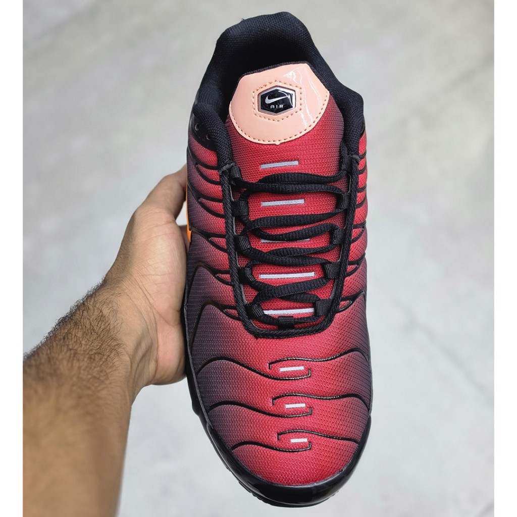 20157469 نایک تی ان ایرمکس پلاس مشکی قرمز آتشین Nike TN Air Max Plus