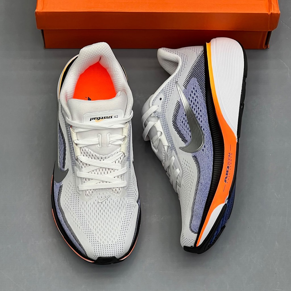 20226663 نایک ایر زوم پگاسوس خاکستری نارنجی Nike Air Zoom Pegasus 42