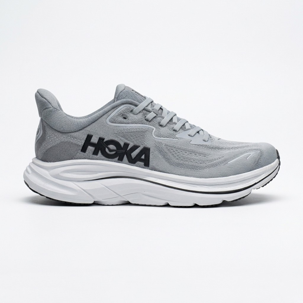 20296312 کفش هوکا کلیفتون 10 طوسی سفید مشکی Hoka Clifton 10
