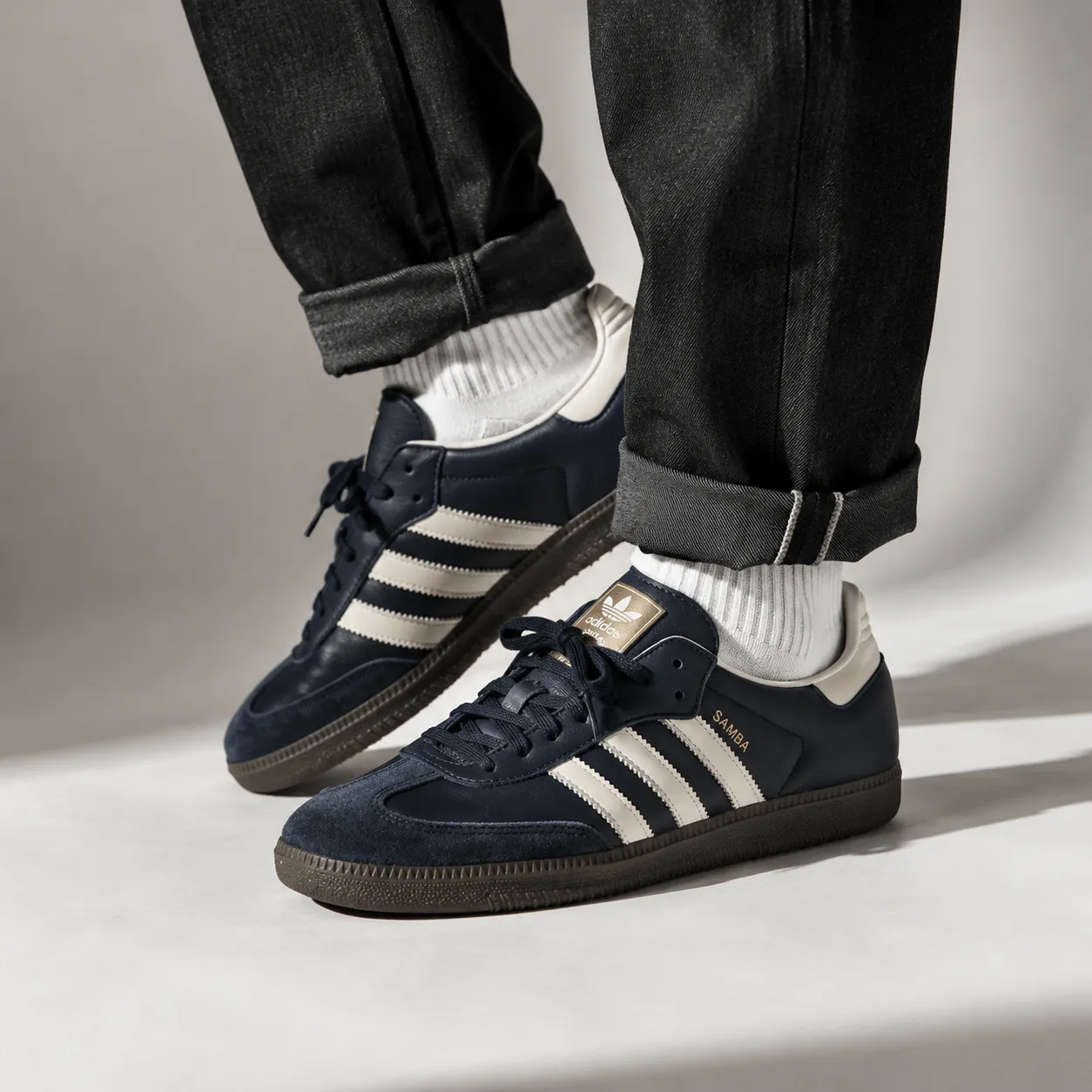 2da7bc65c0edb972fa4a1cc377e12927 کتونی آدیداس سامبا سرمه ای-Adidas Samba Night Navy