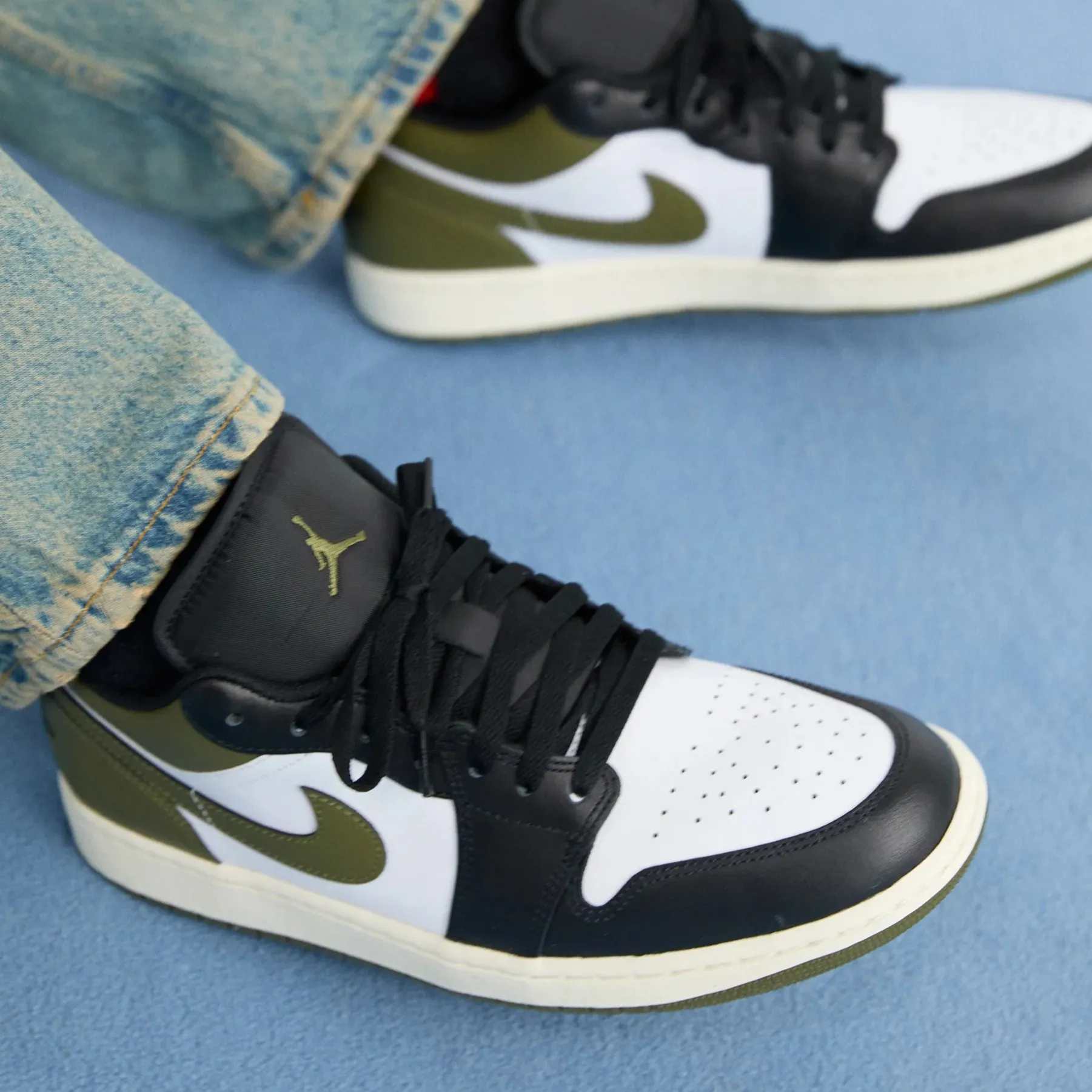 3cd12b2c4b2dbf3ec0aa95ab136a236f کتونی ایرجردن 1 مشکی زیتونی- Air Jordan 1 low olive