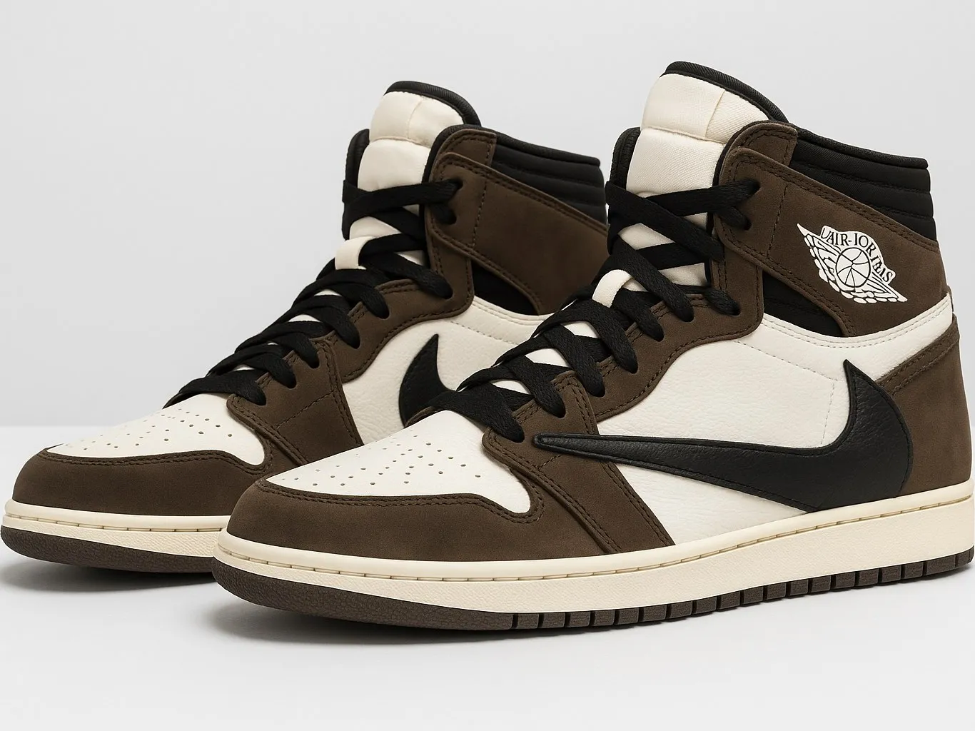 کتونی ایر جردن ۱ تراویس اسکات موکا-Nike Air Jordan 1