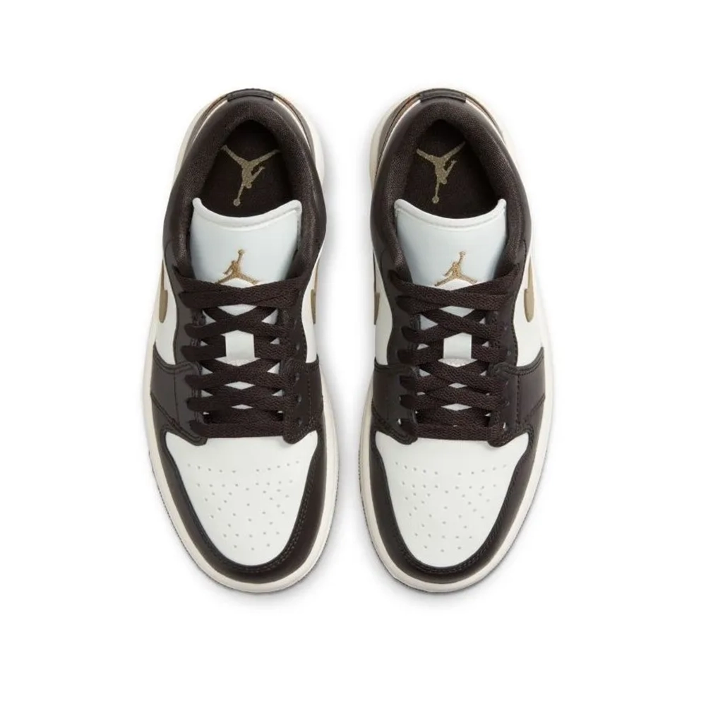 کتونی ایرجردن 1 مشکی قهوه ای - Air Jordan 1 low brown