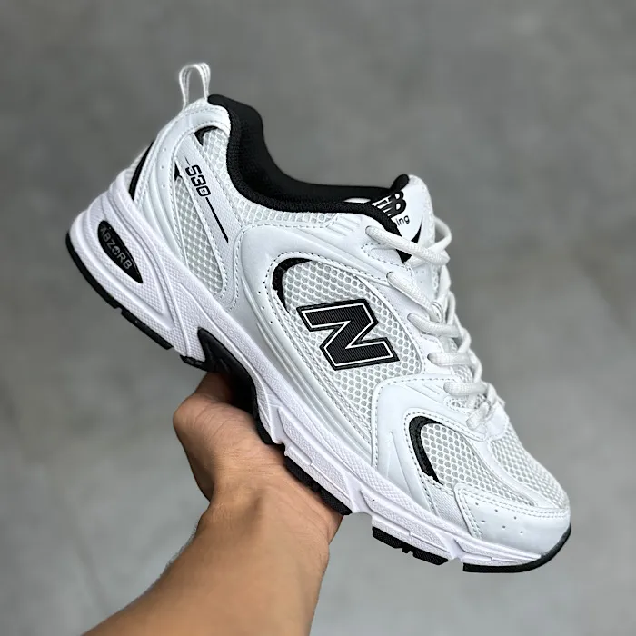 8054de8ae87826ad40a5f05b69d1dadd کتونی نیوبالانس 530 سفید مشکی-New Balance 530