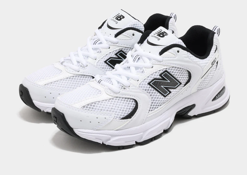 87d42301961b2339aa6a5032dc910a61 کتونی نیوبالانس 530 سفید مشکی-New Balance 530